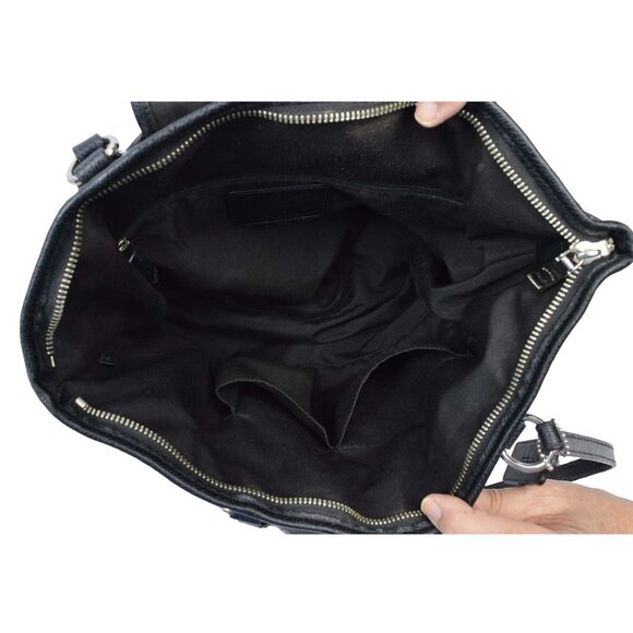 Coach Crosby Large Carryall Tote in Floral Printed Crossgrain Leather - Picture 6 of 15